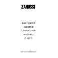 ZANUSSI ZHQ575ALU Owners Manual ZANUSSI ZHQ575ALU Owners Manual