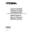 PRIMA H2420 Owners Manual PRIMA H2420 Owners Manual