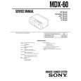 SONY MDX60 Owners Manual SONY MDX60 Owners Manual