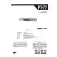 SONY PT-77 Service Manual SONY PT-77 Service Manual