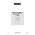ZANUSSI F1647 Owners Manual ZANUSSI F1647 Owners Manual