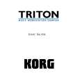 KORG TRITON Owners Manual KORG TRITON Owners Manual