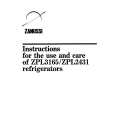 ZANUSSI ZPL2431 Owners Manual ZANUSSI ZPL2431 Owners Manual