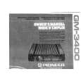 PIONEER GM3400 Owners Manual PIONEER GM3400 Owners Manual