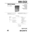 SONY WM-EX20 Owners Manual SONY WM-EX20 Owners Manual