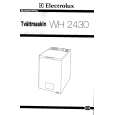 ELECTROLUX WH2430 Owners Manual ELECTROLUX WH2430 Owners Manual