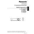 PANASONIC PTLB20E Owners Manual PANASONIC PTLB20E Owners Manual
