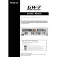 ROLAND GW-7 Owners Manual ROLAND GW-7 Owners Manual