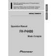 PIONEER FH-P4400 Owners Manual PIONEER FH-P4400 Owners Manual