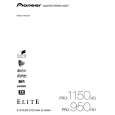 PIONEER PRO-1150HD/KUCXC Owners Manual PIONEER PRO-1150HD/KUCXC Owners Manual