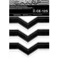 SHARP CE125 Owners Manual SHARP CE125 Owners Manual