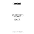ZANUSSI ZCM650C Owners Manual ZANUSSI ZCM650C Owners Manual