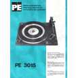 PE PE3015 Owners Manual PE PE3015 Owners Manual