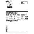 ZANUSSI Z1163TRM Owners Manual ZANUSSI Z1163TRM Owners Manual