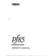 YAMAHA PF85 Owners Manual YAMAHA PF85 Owners Manual