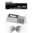 SHARP PC1421 Owners Manual SHARP PC1421 Owners Manual