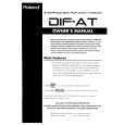 ROLAND DIF-AT Owners Manual ROLAND DIF-AT Owners Manual