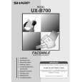 SHARP UXB700 Owners Manual SHARP UXB700 Owners Manual