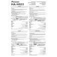 PIONEER HA-HS31/XCN/EW Owners Manual PIONEER HA-HS31/XCN/EW Owners Manual