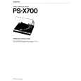 SONY PS-X700 Owners Manual SONY PS-X700 Owners Manual