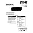 SONY STR-G3 Service Manual SONY STR-G3 Service Manual