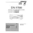 ONKYO DXV500 Owners Manual ONKYO DXV500 Owners Manual