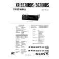 SONY XR5520RDS Service Manual SONY XR5520RDS Service Manual