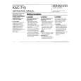 KENWOOD KAC715 Owners Manual KENWOOD KAC715 Owners Manual