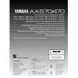 YAMAHA AX-470 Instrukcja Obsługi YAMAHA AX-470 Instrukcja Obsługi