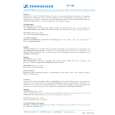 SENNHEISER TSP 400 Owners Manual SENNHEISER TSP 400 Owners Manual
