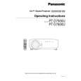 PANASONIC PT-D7500U Owners Manual PANASONIC PT-D7500U Owners Manual