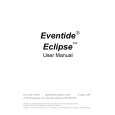 EVENT ECLIPSE Owners Manual EVENT ECLIPSE Owners Manual