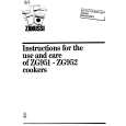 ZANUSSI ZG951 Owners Manual ZANUSSI ZG951 Owners Manual
