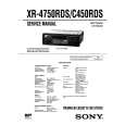 SONY XR4750RDS Service Manual SONY XR4750RDS Service Manual