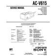 SONY AC-V615 Service Manual SONY AC-V615 Service Manual