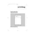 PRIVILEG 262.616 6/10995 Owners Manual PRIVILEG 262.616 6/10995 Owners Manual