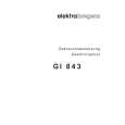ELEKTRA BREGENZ GI843CN Owners Manual ELEKTRA BREGENZ GI843CN Owners Manual