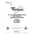 WHIRLPOOL SF314PSRW2 Parts Catalog WHIRLPOOL SF314PSRW2 Parts Catalog