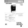 SONY WM-F9 Service Manual SONY WM-F9 Service Manual