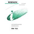 ROSENLEW RW703 Owners Manual ROSENLEW RW703 Owners Manual