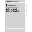 PIONEER DEH-4700MPB/XU/EW Owners Manual PIONEER DEH-4700MPB/XU/EW Owners Manual
