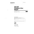 SONY CDX-5100 Owners Manual SONY CDX-5100 Owners Manual