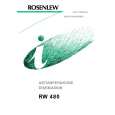 ROSENLEW RW480 Owners Manual ROSENLEW RW480 Owners Manual