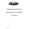 ROSENLEW RTT2055 Owners Manual ROSENLEW RTT2055 Owners Manual