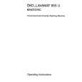 AEG LAV855W Owners Manual AEG LAV855W Owners Manual