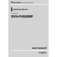 PIONEER DVH-P4050MP/XN/RC Owners Manual PIONEER DVH-P4050MP/XN/RC Owners Manual