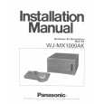 PANASONIC WJMX1000AK Owners Manual PANASONIC WJMX1000AK Owners Manual