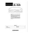 PIONEER A-44 Owners Manual PIONEER A-44 Owners Manual