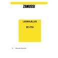 ZANUSSI DE4754 Owners Manual ZANUSSI DE4754 Owners Manual