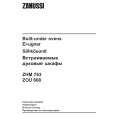ZANUSSI ZOU668X Owners Manual ZANUSSI ZOU668X Owners Manual